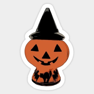 Witch Hat Pumpkin Blow Mold Sticker